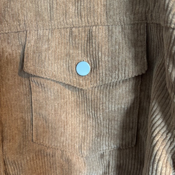 Savanna Jane Womens Corduroy Floral Embroidered Boho Chic Hippie Shacket Large - Picture 9 of 15